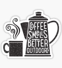 Coffee Smells Better Sticker