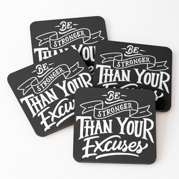 Item preview, Be Stronger Than Your Excuses - Motivational Quote designed and sold by alancrapopod.