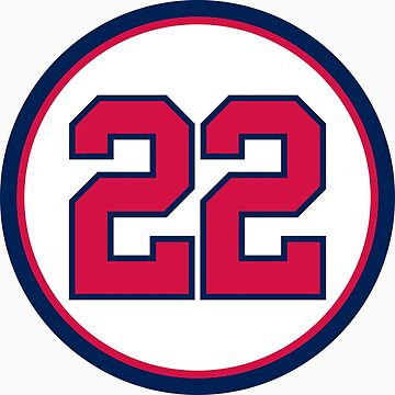 David Justice #23 Jersey Number Sticker for Sale by StickBall