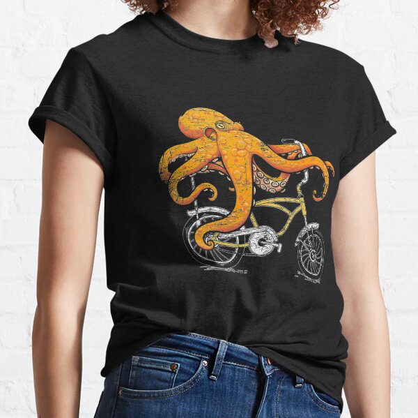 Octopus Bike T-Shirts for Sale