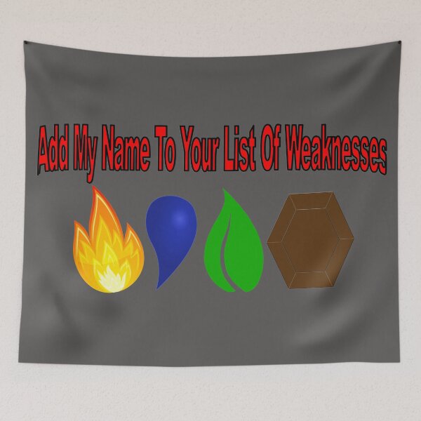Item preview, Add My Name to Your List of Weaknesses Elemental designed and sold by toddbrooney.