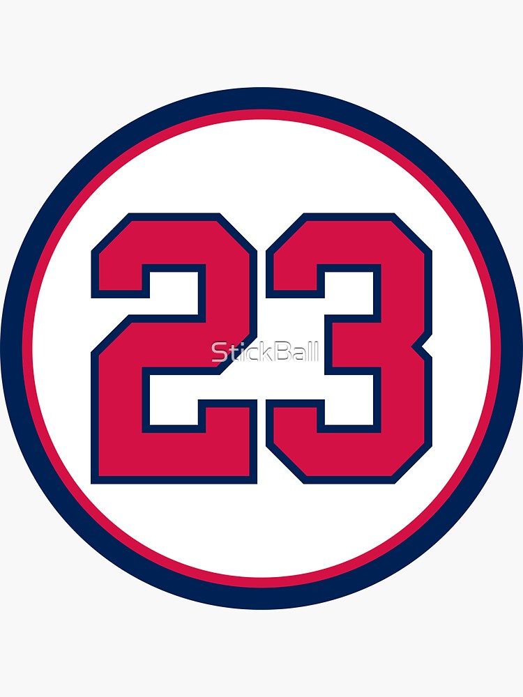 David Justice #23 Jersey Number Sticker for Sale by StickBall