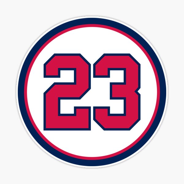 David Justice #23 Jersey Number Sticker for Sale by StickBall