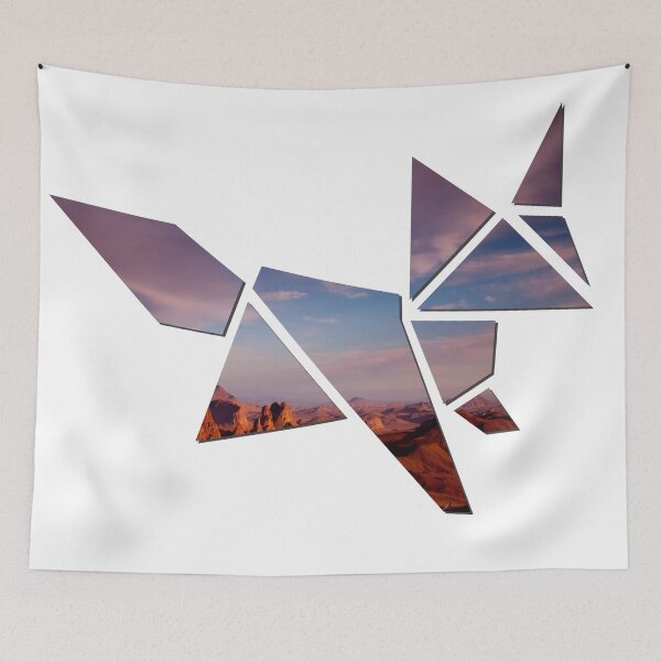 Item preview, fox origami designed and sold by Dahache's Design.