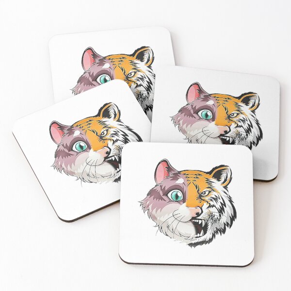 Item preview, tiger vs cat poster designed and sold by cindyallen23.