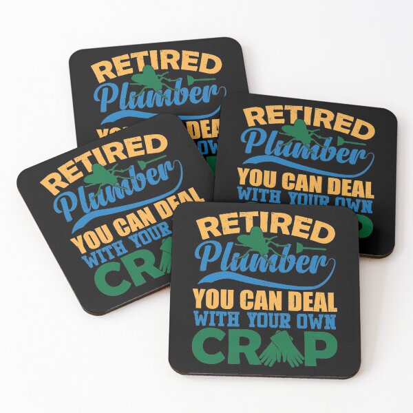 Item preview, Retired Plumber Done Fixing Clogged Sanitation Systems designed and sold by GravitiTees.