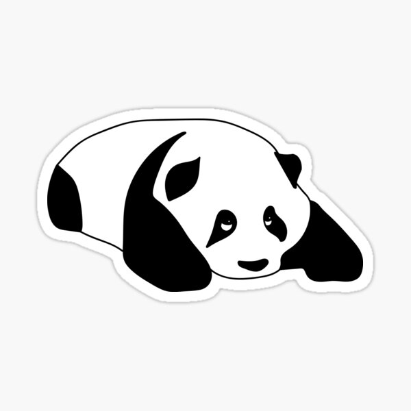 Giant panda Label Sticker Party Cuteness, 3d affixed mural, white, face,  carnivoran png