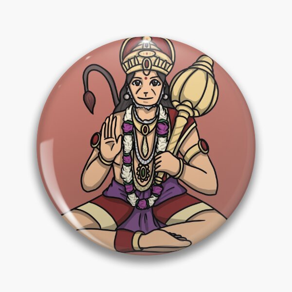 Item preview, Hanuman jayanti in anime style designed and sold by HeatherPhn.