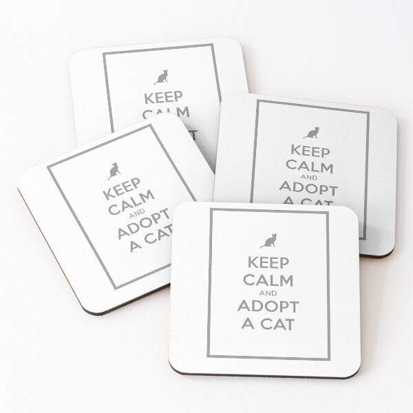 Item preview, Keep Calm and adopt a cat designed and sold by Burmesevipes.