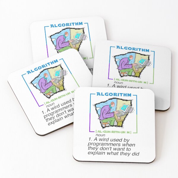 Item preview, Algorithm - Funny explain - Funny Programming Jokes designed and sold by Programming Jokes.