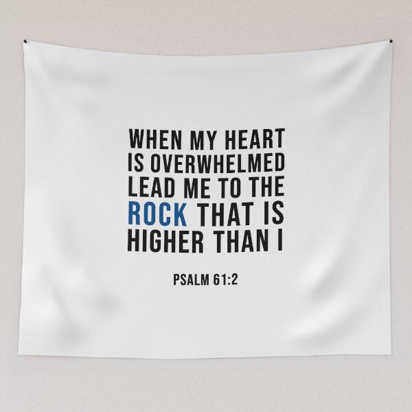 Item preview, Psalm 61:2 When my heart is overwhelmed Lead me to the rock that is higher than I designed and sold by corbrand.