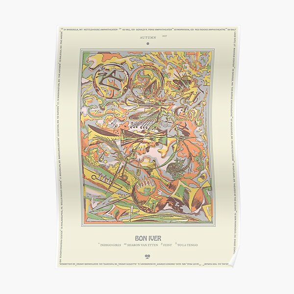 Bon Iver Fall Tour Poster
