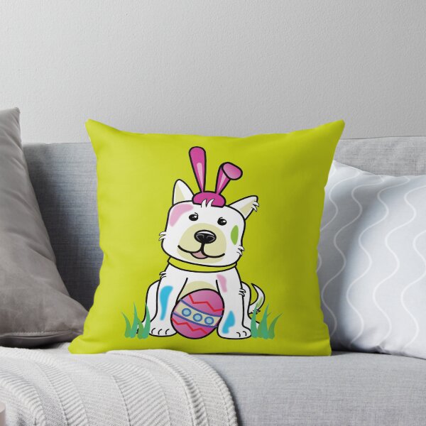 Item preview, Happy Easter dog play egg bunny dress up, fun design  for T shirt, mug, sticker and more. designed and sold by koonam.