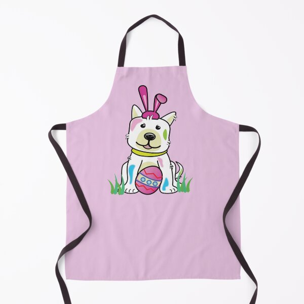 Item preview, Happy Easter dog play egg bunny dress up, fun design for T shirt, mug, sticker and more. designed and sold by koonam.