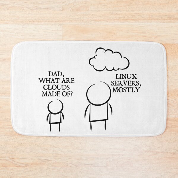Item preview, Clouds - Linux Server - Funny Programming Jokes designed and sold by Programming Jokes.