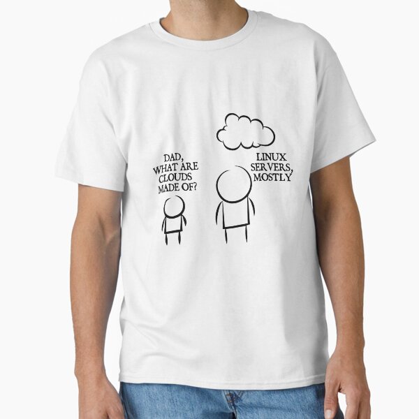 Item preview, Clouds - Linux Server - Funny Programming Jokes designed and sold by Programming Jokes.