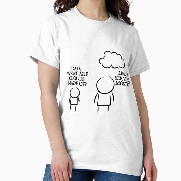 Item preview, Clouds - Linux Server - Funny Programming Jokes designed and sold by Programming Jokes.