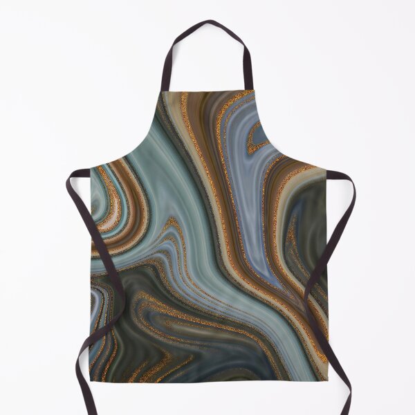 Item preview, Warm Colors Marble Art Gold Streaks designed and sold by WOW TeesAndThings.