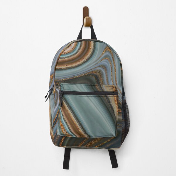 Item preview, Warm Colors Marble Art Gold Streaks designed and sold by WOW TeesAndThings.