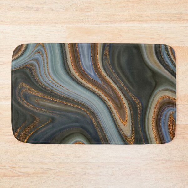 Item preview, Warm Colors Marble Art Gold Streaks designed and sold by WOW TeesAndThings.