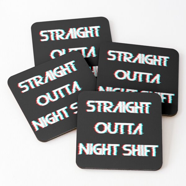 Item preview, STRAIGHT OUTTA NIGHT SHIFT Glitch Effect designed and sold by Harsh Giri.