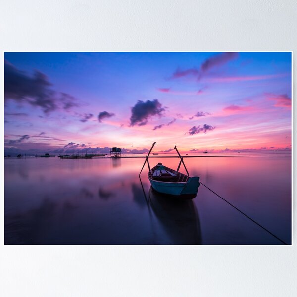 Item preview, sunset in the sea with a red sky designed and sold by ImRotem.