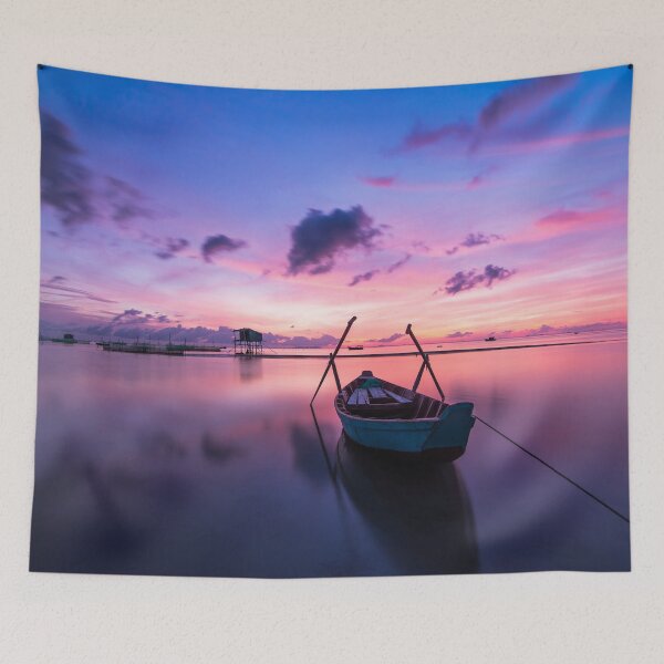 Item preview, sunset in the sea with a red sky designed and sold by ImRotem.