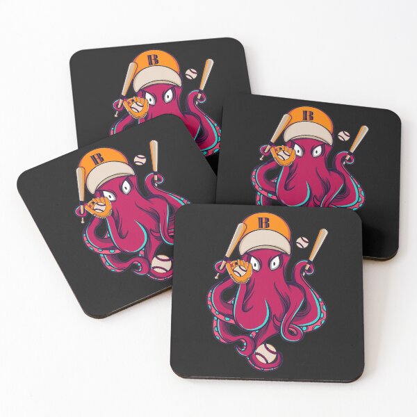 Item preview, Octopus Squid Playing Baseball Design for Kids designed and sold by ANABARRIOS.