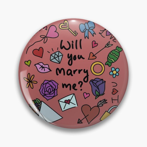 Item preview, Will you marry me coloured doodles designed and sold by HeatherPhn.
