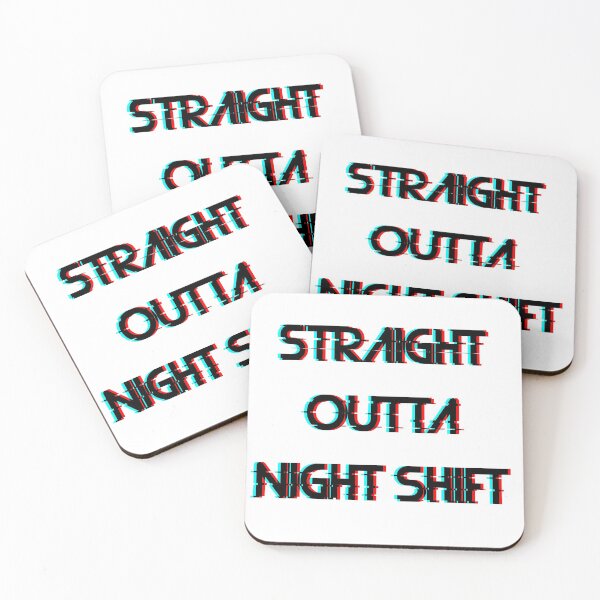 Item preview, STRAIGHT OUTTA NIGHT SHIFT Glitch Effect designed and sold by Harsh Giri.
