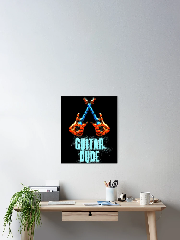 Thumbnail 2 of 3, Poster, Guitar Dude designed and sold by DesignsofNote.