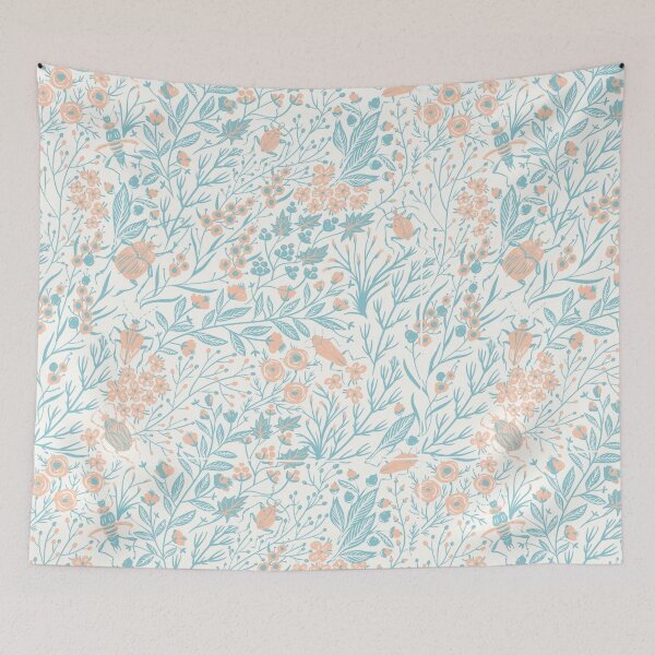 Item preview, summer time bugs and floral designed and sold by azurebleu.