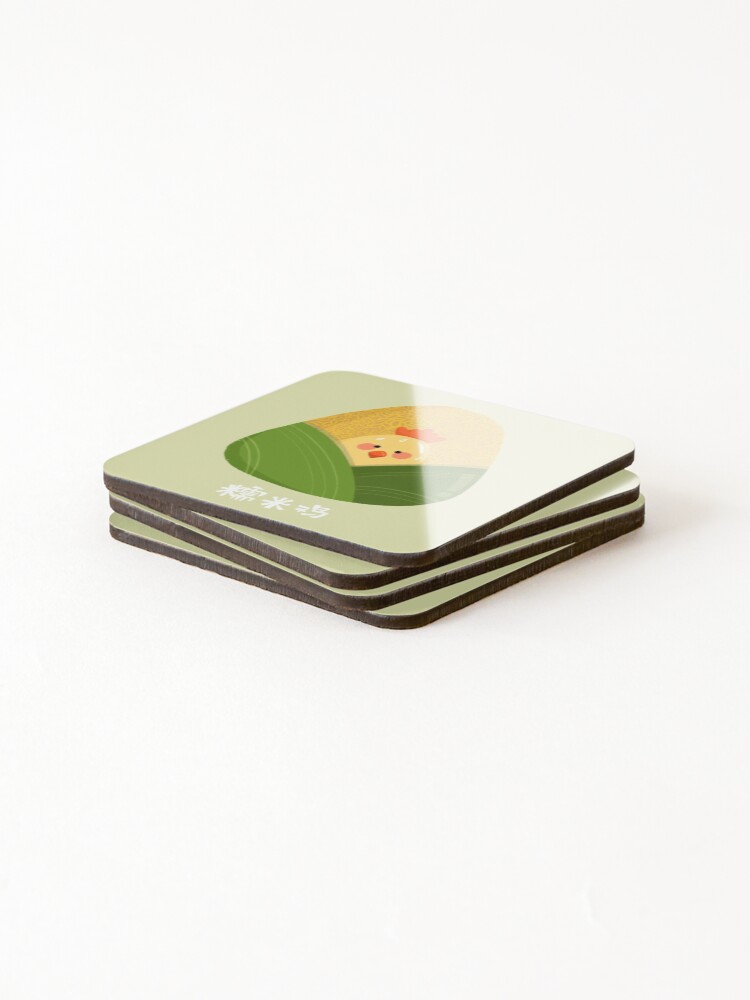 Thumbnail 4 of 5, Coasters (Set of 4), Sticky Rice Chicken designed and sold by CyndoLin.
