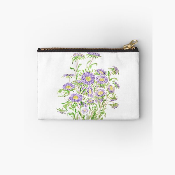 Item preview, hand painted purple aster flowers watercolor  designed and sold by SelenePaintings .