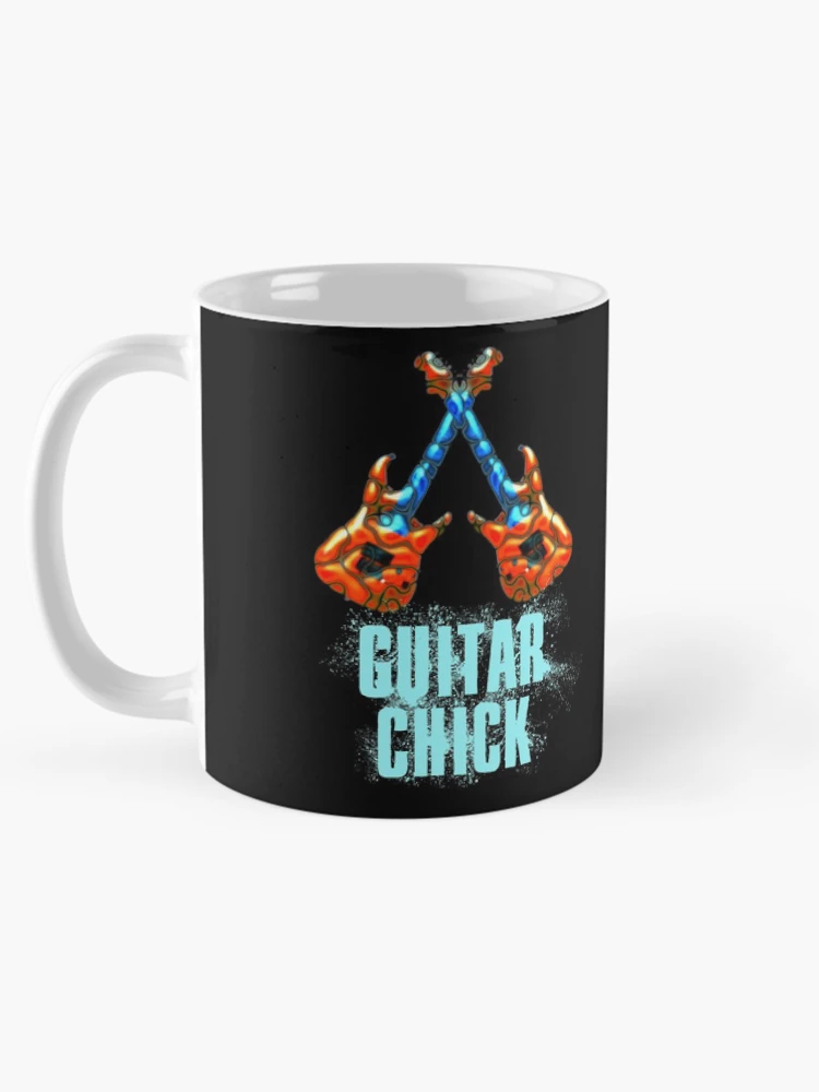 Thumbnail 5 of 6, Coffee Mug, Guitar Chick designed and sold by DesignsofNote.