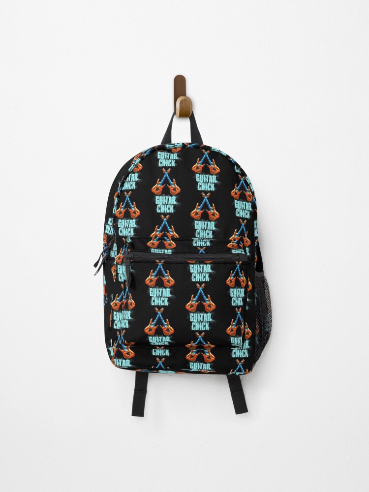 Thumbnail 1 of 3, Backpack, Guitar Chick designed and sold by DesignsofNote.