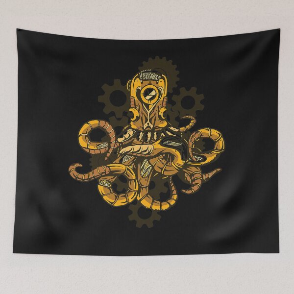 Item preview, Octopus Steampunk Kraken Robot Gift designed and sold by ANABARRIOS.