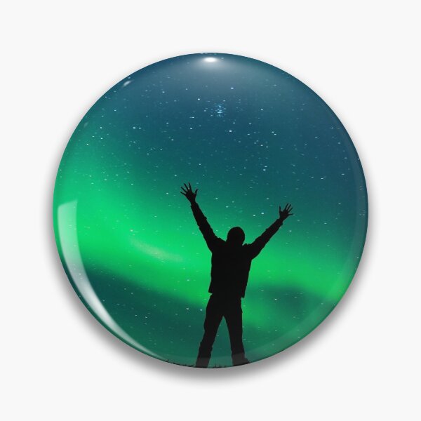 Item preview, a man infront a northern lights skies designed and sold by ImRotem.