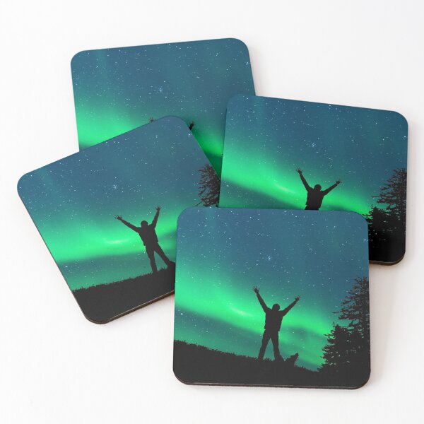 Item preview, a man infront a northern lights skies designed and sold by ImRotem.