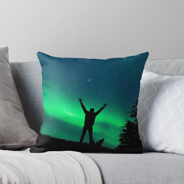 Item preview, a man infront a northern lights skies designed and sold by ImRotem.