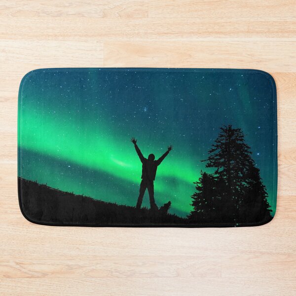 Item preview, a man infront a northern lights skies designed and sold by ImRotem.