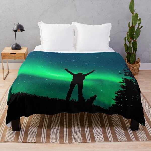 Item preview, a man infront a northern lights skies designed and sold by ImRotem.