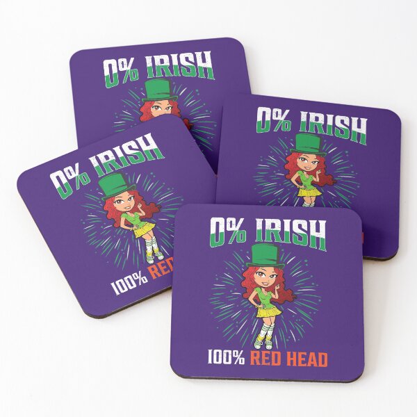 Item preview, 0% Irish 100% Redhead-ST. Patrick's Day gift for Redhead women designed and sold by BRtisticDesigns.