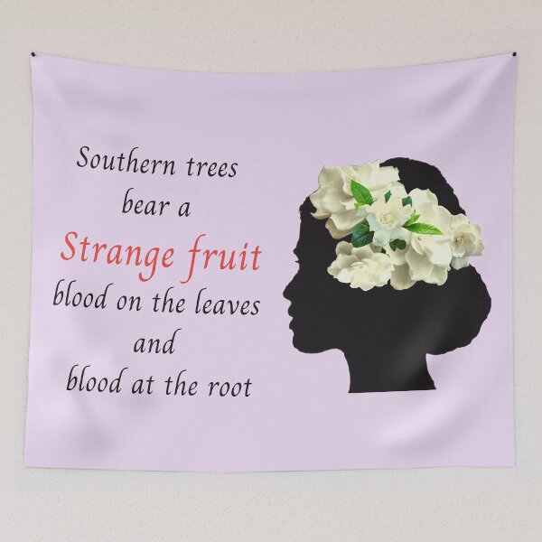 Item preview, BILLIE HOLIDAY STRANGE FRUIT SILHOUETTE designed and sold by WokeWords.