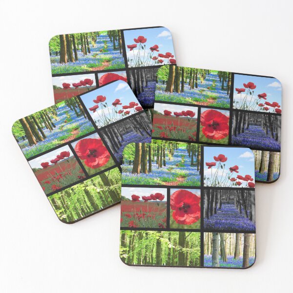 Item preview, Bluebells And Poppies designed and sold by Focal-Art.