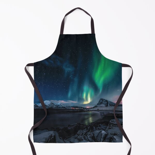 Item preview, magnetic northern lights skies above the sea at night designed and sold by ImRotem.
