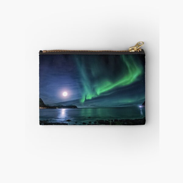 Item preview, phenomenon northern lights skies above the sea at night designed and sold by ImRotem.