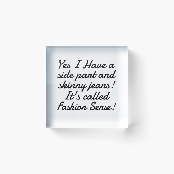 Item preview, Millennial Funny Meme Side Part Skinny Jeans designed and sold by girlsgetgadgets.