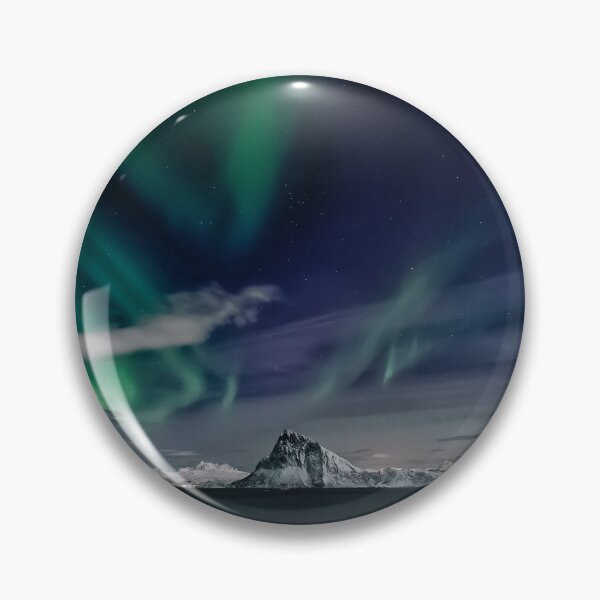 Item preview, phenomenon northern lights skies above the sea at night designed and sold by ImRotem.