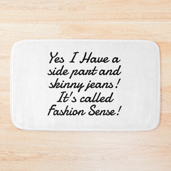 Item preview, Millennial Funny Meme Side Part Skinny Jeans designed and sold by girlsgetgadgets.